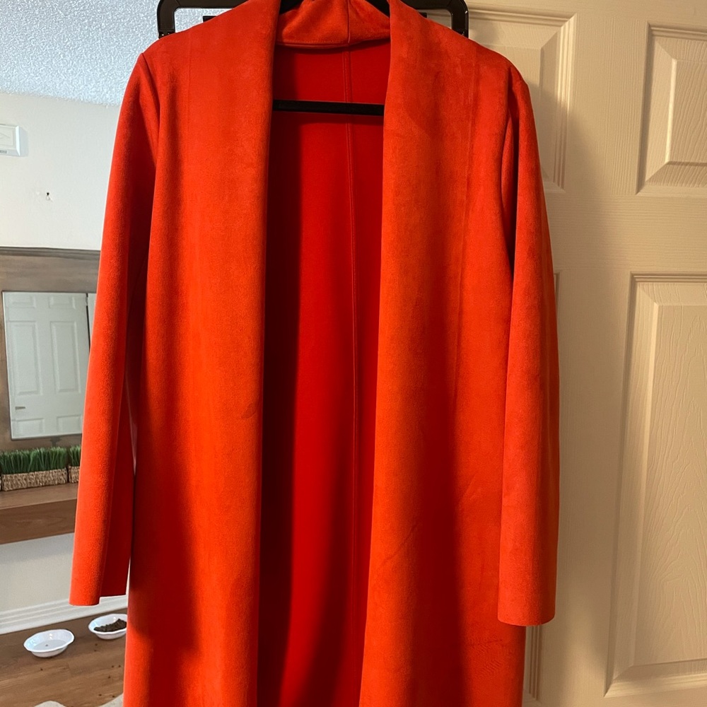 Zara coat long orange